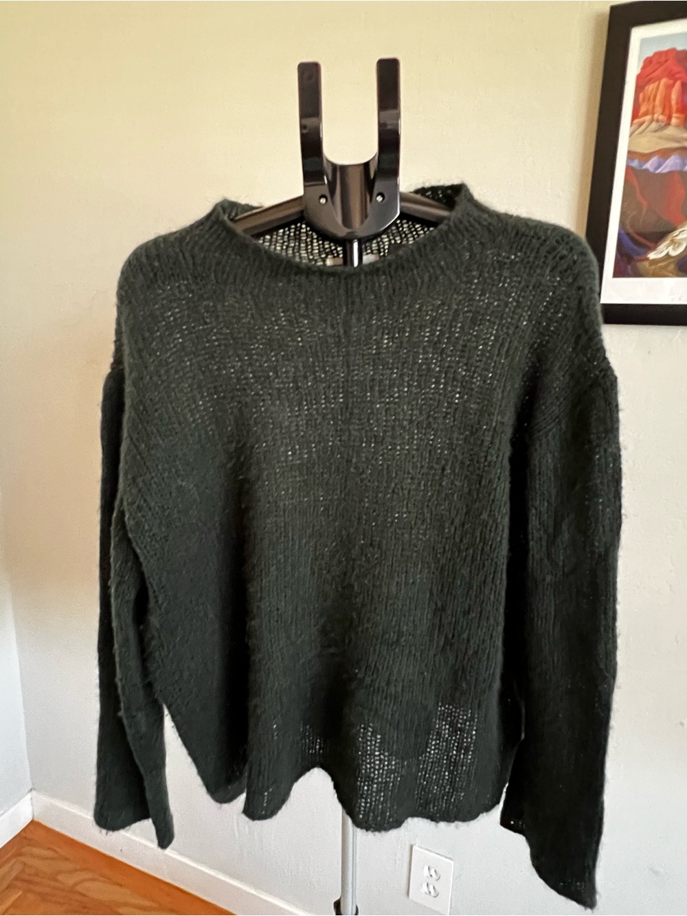 The Row Dark Forest Green Crewneck Sweater